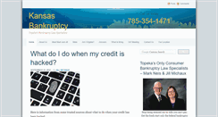 Desktop Screenshot of bankruptcykansas.info
