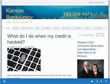Tablet Screenshot of bankruptcykansas.info